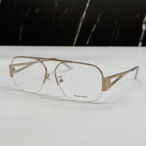 NEW BOTTEGA VENETA EYEGLASSES GOLD WOMEN EYEWEAR BOTTEGA VENETA BV1067O 001